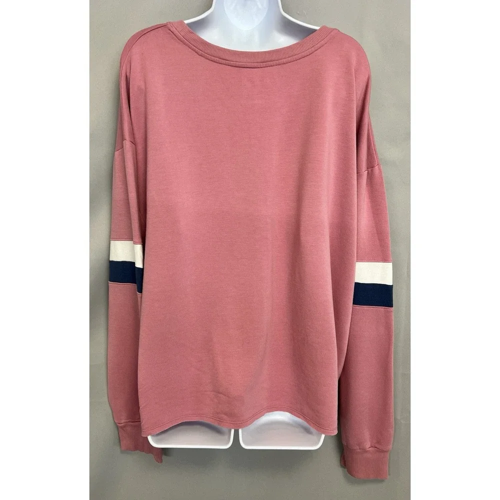 Disney Pixar‎ Monsters Sleepwear Sweatshirt Top Pink Long Sleeve Sz 2X (18W-20W)